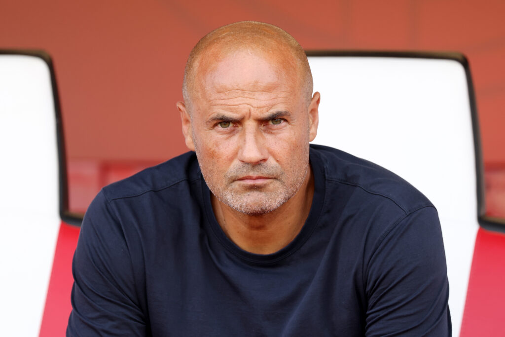 Paolo Bianco (Head coach Pisa Sporting Club) ,durante la partita di Serie B tra Mantova e Pisa allo stadio Danilo Martelli Pata Stadium di Mantova, Italia - Domenica 20 Settembre 2026. Sport - Calcio. (Foto di Stefano Nicoli/Lapresse)